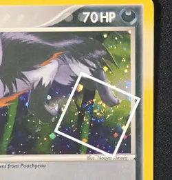 Mightyena 12/107 Swirl Holo Rare Pokemon EX Deoxys 2005 TCG - Image 2