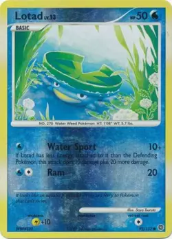 1x Lotad - 92/132 - Common - Reverse Holo Lightly Played Pokemon Diamond & Pearl - Image 1