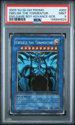 Yu-Gi-Oh 2003 Obelisk the Tormentor GBI-002 Secret Rare PSA 9 - Image 1