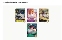 Regionals Finalist Card Set 26-27|OP07-113|OP12-071|OP12-089|ST12-003| ONE PIECE - Image 3