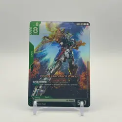 Wing Gundam Zero GD01-024 Newtype Rising Gundam Card Game TCG - NM LR Foil - Image 1