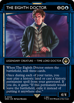 The Eighth Doctor (Showcase 559) FOIL Doctor Who NM Creature Rare CARD ABUGames - Image 1