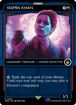Yasmin Khan (Showcase 539) FOIL Doctor Who NM Creature Rare MAGIC CARD ABUGames - Image 1