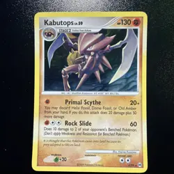 Kabutops Lv. 59 4/99 Platinum Arceus Holo Rare Pokemon Trading Card Game 2009 NM - Image 1