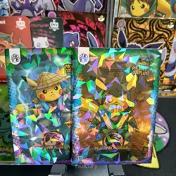 x2 Pikachu Cosplay! Series 1 Mortal Kombat Bundle Pokemon Card Peru - Image 1