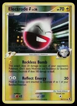 Pokemon Card - Electrode G Rising Rivals 39/111 Reverse Holo Uncommon - Image 1