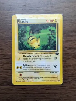 LP Pikachu 27 WOTC Black Star Promo Series Nintendo Pokemon Card - Image 1