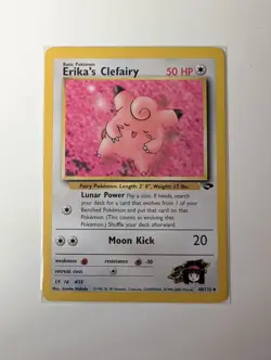 Pokemon TCG Erika's Clefairy Gym Challenge Non Holo Card 40/132 LP/NM - Image 1