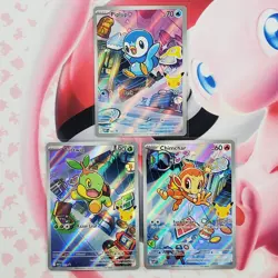 Piplup 042 + Chimchar 041 + Turtwig 040 - First Partner Pokemon Cards - #L648 - Image 1