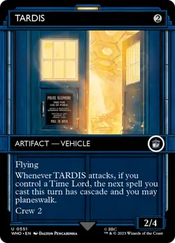 TARDIS (Showcase 551) FOIL Doctor Who PLD Artifact Uncommon MAGIC CARD ABUGames - Image 1