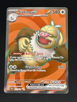 Pokemon - Slaking ex - 227/191 - SV Surging Sparks - Full Art Card - Mint/NM - Image 1