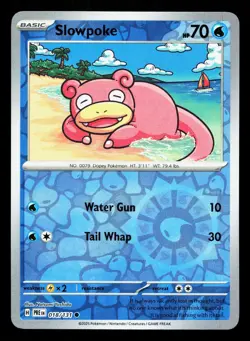 Slowpoke 018/131 Prismatic Evolutions NM Reverse Holo Pokemon Card TCG - Image 1