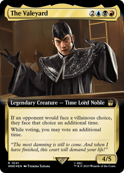 The Valeyard (Extended Art Surge 1041) FOIL Doctor Who PLD Rare CARD ABUGames - Image 1