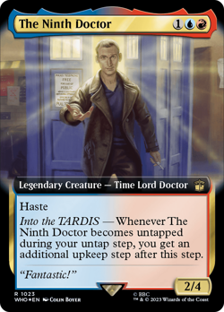 The Ninth Doctor (Extended Art Surge 1023) FOIL Doctor Who PLD CARD ABUGames - Image 1