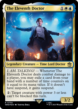 The Eleventh Doctor (Surge 730) FOIL Doctor Who NM Creature Rare CARD ABUGames - Image 1
