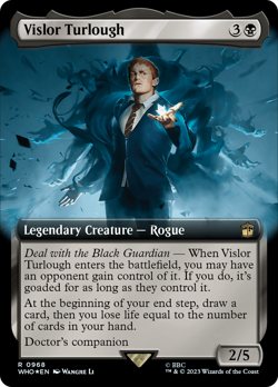 Vislor Turlough (Extended Art Surge 679) FOIL Doctor Who NM Rare CARD ABUGames - Image 1