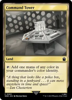 Command Tower (263) FOIL Doctor Who NM Land Common MAGIC GATHERING CARD ABUGames - Image 1