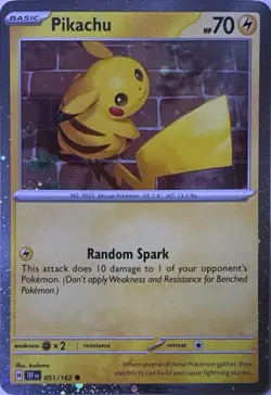 Pikachu 051/162 Holo P Miscellaneous Cards & Products Pokemon NM - Image 1