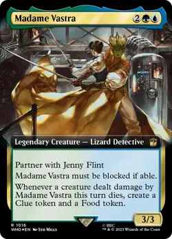 Madame Vastra (Extended Art Surge 1016) FOIL Doctor Who PLD Rare CARD ABUGames - Image 1