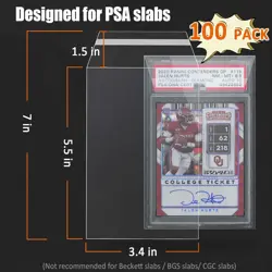 Sleeves for PSA Graded Slabs Ultra Protection The Card Clear - Image 2