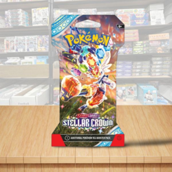 Pokemon Scarlet & Violet Stellar Crown Sealed Booster Sleeved Pack - Cover C - Image 1