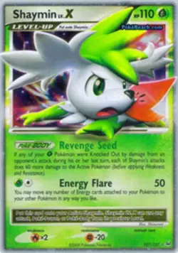 1x Shaymin LV.X - 127/127 - Rare Holo Moderately Played Pokemon Platinum - Image 1