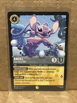 Disney Lorcana Winterspell Angel Experiment 624 191/204 Legendary Non-Foil - Image 1