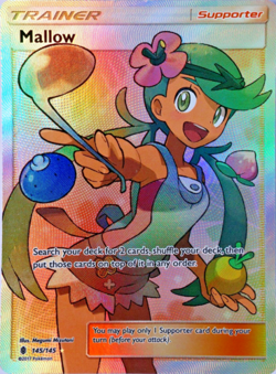 1x Mallow - 145/145 - Full Art Ultra Rare NM-Mint Pokemon SM02 - Guardians Risin - Image 1