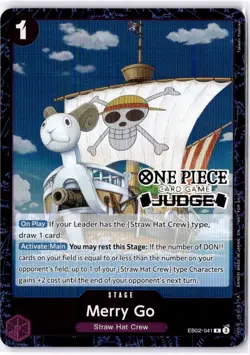 Merry Go (Judge Pack Vol. 7) EB02-041 One Piece Promotion Cards Foil Judge Stamp - Image 1