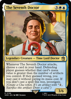 The Seventh Doctor (158) FOIL Doctor Who NM Creature Rare MAGIC CARD ABUGames - Image 1