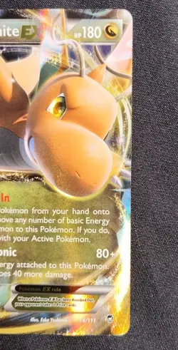Dragonite EX 74/111 Ultra Rare - 2014 XY Furious Fists - Pokemon TCG Card - Image 3