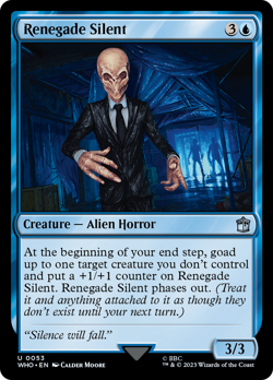 Renegade Silent (53) FOIL Doctor Who NM Creature Uncommon MAGIC CARD ABUGames - Image 1