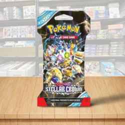 Pokemon Scarlet & Violet Stellar Crown Sealed Booster Sleeved Pack - Cover A - Image 1