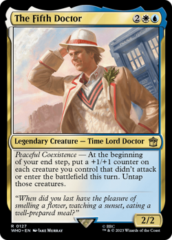The Fifth Doctor (127) FOIL Doctor Who NM Creature Rare MAGIC MTG CARD ABUGames - Image 1