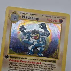 Near Mint | 1st Edition Base Set Shadowless Holo | Machamp 8/102 | Pokemon Card - Image 2