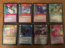 2014 Hasbro My Little Pony collectible card game lot of 28 all holo foil - Image 2