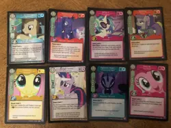 2014 Hasbro My Little Pony collectible card game lot of 28 all holo foil - Image 3