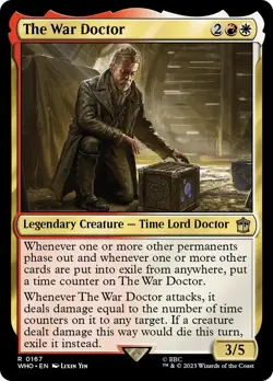 The War Doctor (167) FOIL Doctor Who NM Creature Rare MAGIC MTG CARD ABUGames - Image 1