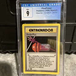 Pokemon Trainer PlusPower 084/102 Base Set 1st Edition - SPANISH - Image 1
