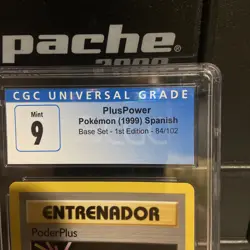 Pokemon Trainer PlusPower 084/102 Base Set 1st Edition - SPANISH - Image 2