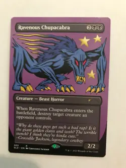Ravenous Chupacabra : MtG (305) Secret Lair Drop Series NM; black beast horror - Image 2