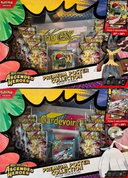 2 Pokemon Mega Evolution Ascended Heroes Premium Poster Collection Mega Lucario - Image 1