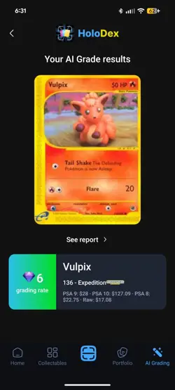 Nintendo Pokemon TCG Vulpix 136/165 Expedition Base Set Common Regular 50HP Eng - Image 3