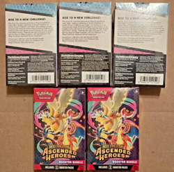 Lot Of 5 Pokemon TCG Ascended Heroes Booster Bundles New & Sealed - Image 3