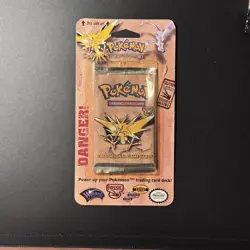 Pokemon Fossil Booster blister Zapdos 1999 WOTC OPEN/EMPTY - Image 1