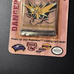 Pokemon Fossil Booster blister Zapdos 1999 WOTC OPEN/EMPTY - Image 2