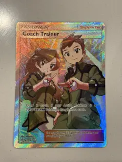 Coach Trainer Full Art 233/236 Ultra Rare Holo SM Unified Minds Pokemon TCG NM - Image 1