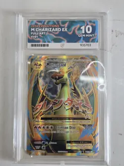 M Charizard EX Full Art 101/108 ACE 10 2016 Pokemon XY Evolutions - Image 1
