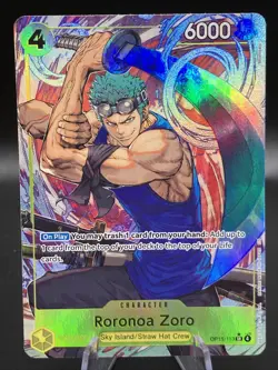 Roronoa Zoro Op15-113 SR Alt Art English One Piece TCG - Image 1