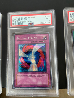 YuGiOh The Sacred Cards Promo Complete Graded Set PSA 9, 9, 10 - Image 4
